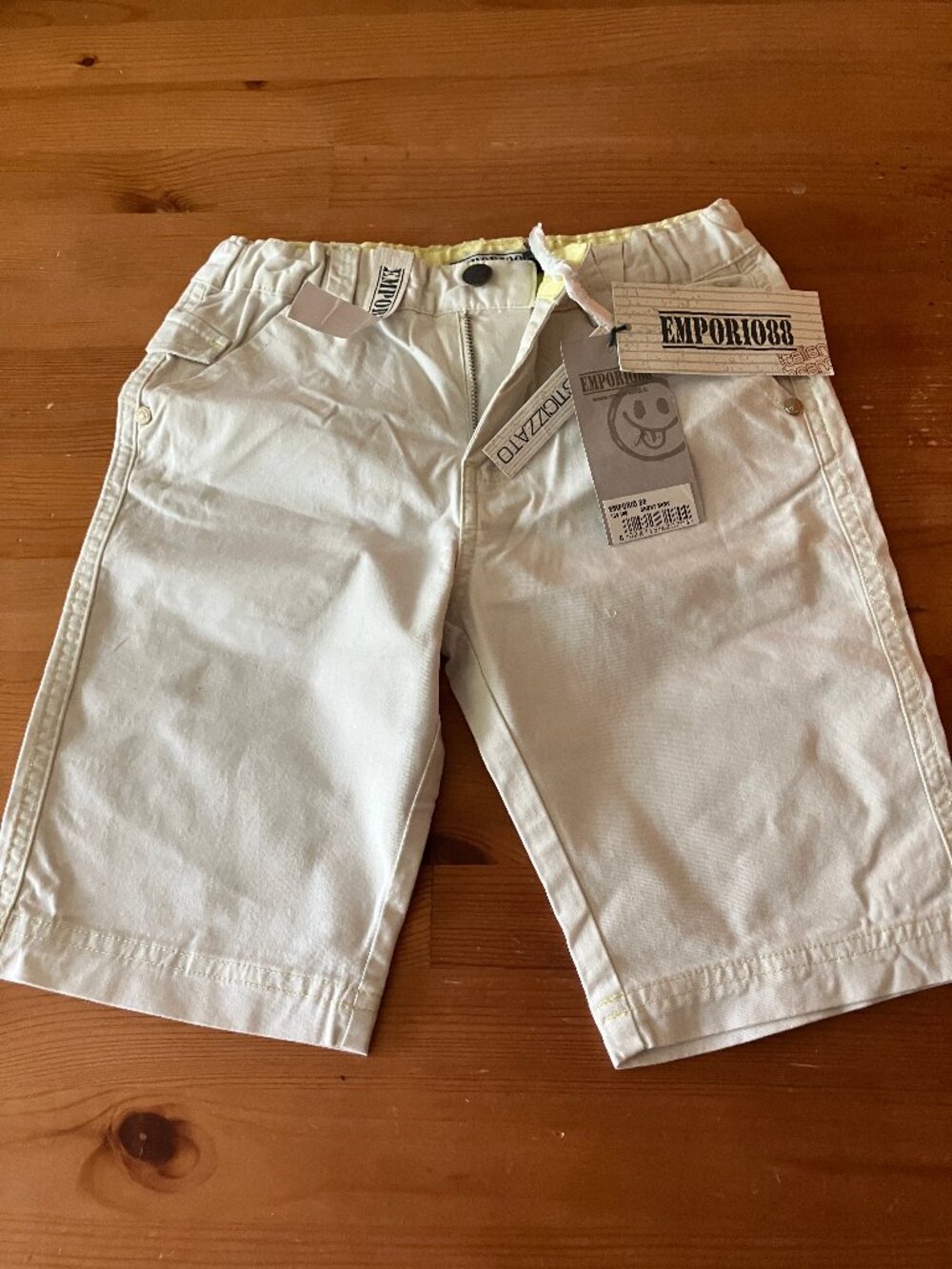 EMPORIO 88 Italian brand Boy's Short Light Gray Size 7 New